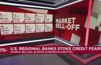 Ações de bancos globais caem à medida que aumentam os temores sobre empréstimos inadimplentes