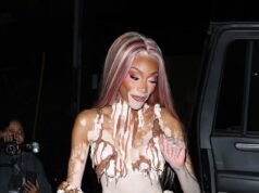 Winnie Harlow revida os odiadores que zombam de seu vitiligo vestindo-se como um sorvete napolitano para o Halloween