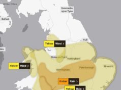 Tempestade Claudia atingirá a Grã-Bretanha com até quinze centímetros de chuva caindo em apenas 12 horas – enquanto o Met Workplace emite alerta meteorológico âmbar