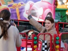 Princesa Eugenie leva a família ao Winter Wonderland – onde eles degustam pizza, cachorro-quente e toda a diversão da feira