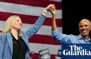 Obama critica Trump e a política republicana em discurso para Abigail Spanberger