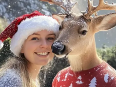 Tentei IA para criar um cartão de Natal. Isso continuou me dando uma família falsa