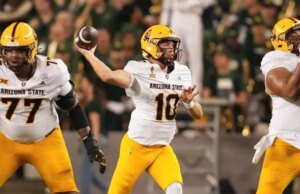 ASU QB Sam Leavitt (pé) fará uma cirurgia no last da temporada