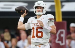 Texas QB Arch Manning fora do relatório de lesão na véspera do jogo Vandy