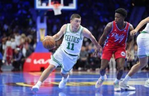 Celtics continua rolando, mão 76ers primeira derrota