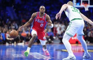 76ers rolando ofensivamente; Nets ainda sem vitória em meio a problemas com o armador