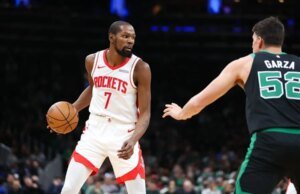 Kevin Durant ajuda Rockets a derrotar Celtics