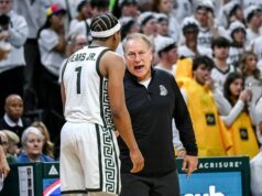 Nº 17 do estado de Michigan quer melhoria na faixa de 3 pontos contra o estado de San Jose