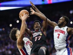 Pistons pretendem estender início perfeito da Copa da NBA contra 76ers