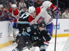 Josh Anderson em inferioridade numérica: uma sequência perturbada de Antoine Roussel