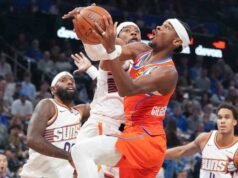 Gilgeous-Alexander cai 37 enquanto Thunder derrota Suns pela 11ª vitória consecutiva
