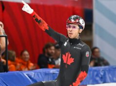 Os patinadores de velocidade canadenses Sarault e Dandjinou conquistam o ouro no World Tour