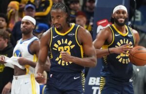 NBA Roundup: Pacers quebram sequência sem vitórias na abertura da temporada com vitória sobre Warriors
