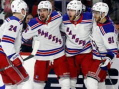 Cuylle e Trocheck marcam dois gols cada na vitória do Rangers sobre Lightning