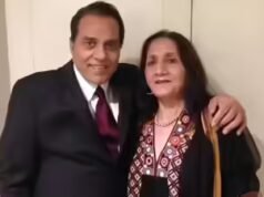 Dharmendra tem uma fazenda de 100 acres onde passa o tempo com a primeira esposa