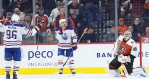 A sorte favorece os Oilers na segunda vitória consecutiva na prorrogação