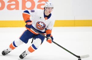 Matthew Schaefer, dos Islanders, eleito o estreante do mês da NHL