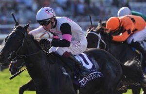 Gstaad e Soumillon no controle de cruzeiro para vencer Juvenile Turf