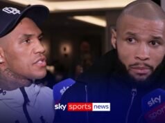 Eubank rejeita pedido de aposentadoria: ‘Lutas ainda maiores no próximo ano’