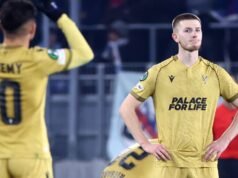 Palace perde vantagem em Estrasburgo e cai na classificação da UCL