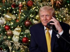 Trump promete não haver ‘Papais Noéis Maus’ na América enquanto elogia Oklahoma em ligações na véspera de Natal