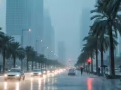 Atualização do tempo nos Emirados Árabes Unidos: chuva e ventos fortes são esperados hoje