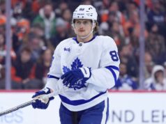Nylander do Maple Leafs vs. Purple Wings, dia a dia com lesão na parte inferior do corpo