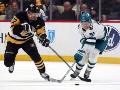 Celebrity se destaca quando Sharks visita Penguins