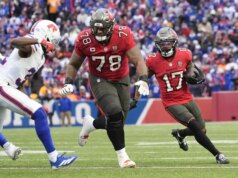 Bucs LT Tristan Wirfs (dedo do pé) descartado para o jogo de domingo contra Dolphins