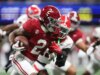 Alabama WR Ryan Williams rolando com o Tide em 2026