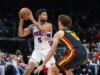 Hawks continuam o domínio recente do 76ers com vitória de 3 pontos