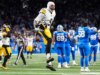 Resumo da NFL: Steelers fazem grandes jogadas, escapam dos Leões