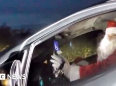 Ho Ho Não! Papai Noel parou por excesso de velocidade em Ohio