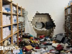 Ladrões usam furadeira para roubar € 30 milhões em assalto a banco alemão