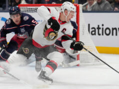 Senadores aproveitam o primeiro período de quatro gols para escapar dos Blue Jackets
