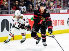 Tyler Kleven, dos senadores, será eliminado no domingo contra os Bruins