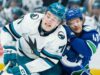Canucks dobrou com o produto de Vancouver Celebrini, Sharks