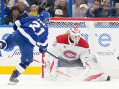 Relâmpago adia rali dos Canadiens e estende sequência de vitórias para quatro jogos