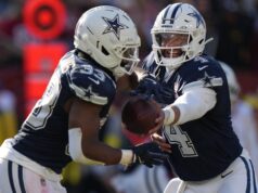 307 jardas de Prescott, dois TDs levam os Cowboys a ultrapassar os Commanders derrapando