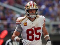 49ers TE George Kittle perde o treino, standing vs. Bears em questão