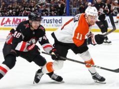 NHL Roundup: Thompson e Ostlund marcam no last da vitória dos Sabres sobre os Flyers