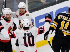Zetterlund marca dois na vitória dos Senators sobre Bruins pela quarta vitória consecutiva