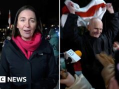 BBC captura celebrações enquanto Bielo-Rússia liberta prisioneiros políticos