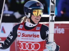 Lindsey Vonn fica em segundo lugar no dia da Copa do Mundo depois de se tornar a vencedora mais velha