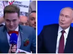 ‘Case comigo’: jornalista pede namorada em casamento na imprensa de fim de ano de Putin; ela diz ‘sim’