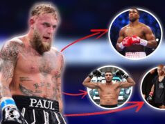 AJ pesa quase duas pedras mais pesado que Jake Paul