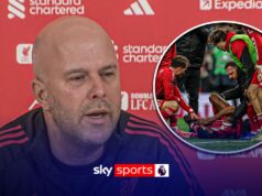 Slot rebate desafio ‘imprudente’ em Isak e confirma ‘lesão longa’