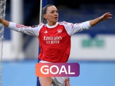 Russo marca na 100ª participação na WSL e o Arsenal vence o Everton e passa para o segundo lugar