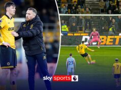 O que aconteceu com Strand Larsen no Wolves?