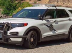 ASSISTIR: Vídeo mostra suspeito empurrando soldado para o chão antes de roubar uma viatura de patrulha no dia de Natal